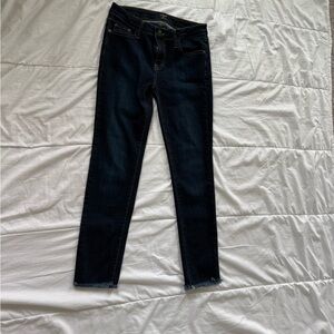 Just Black Blue Skinny Jeans Full Length Tapered